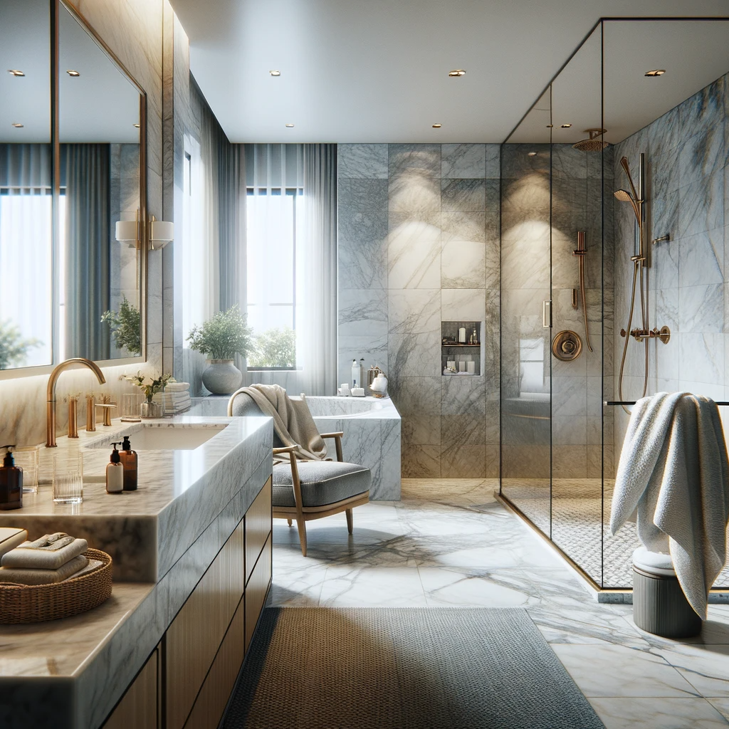 DALL·E-2024-01-02-18.05.08-A-realistic-photo-of-a-luxurious-lived-in-bathroom.-The-scene-includes-high-end-features-